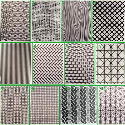 Grid Net Frame Plastic Embossing Folders Dies Stencil Template Art Flower Grain • £3.22