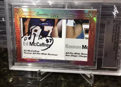 2016 Leaf Executive Collection Ed Christian McCaffrey Dad McCardell Cut Auto 1/1 • $99.99