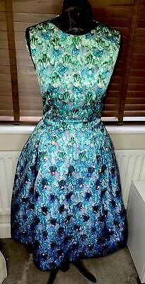Mary Katrantzou Satin Silk Stunning Gown/dress Uk 8/10 • $1070.31