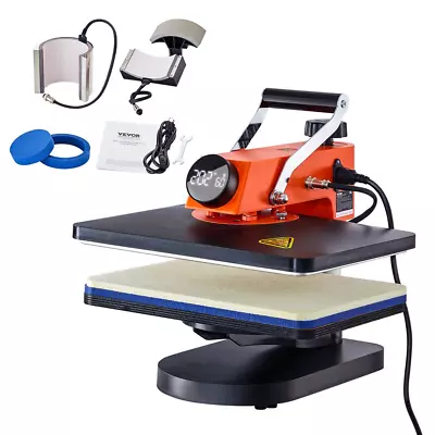 Vevorbrand Heat Press 12 X 15 Inch 5 In 1 Heat Press Machine Digital Multifuncti • $242.18