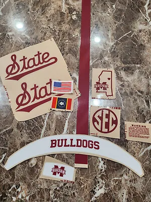 Mississippi State Script Bulldogs Football Helmet 3M Vinyl Decals • $27