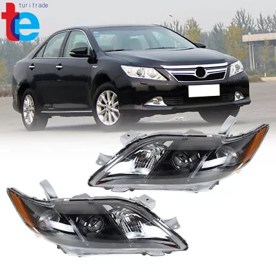 Headlight For 2007-2009 Toyota Camry Projector Assembly Black Housing Right+Left • $58.58