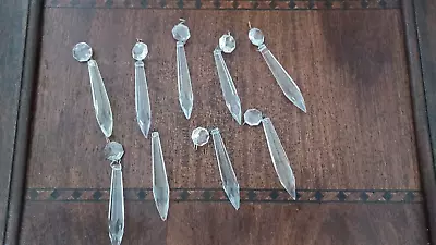 $14 • Buy Vintage Crystal Glass Chandelier Lamp Parts Prisms