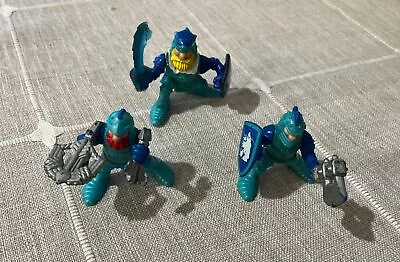 Fisher Price Great Adventures Knights 1995 Lot Of 3 TEAL BLUE Ice Brigade • $15