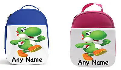 Super Mario Yoshi Personalised Lunch Bag Kids School Insulated Lunch Bag • £14.96