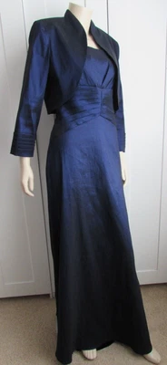 £35 • Buy Jessica Howard Occasion Dress & Jacket Midnight Blue Size 12