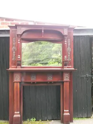 Victorian  Fire Surround And Over Mantle 8 Ft High X 5 Ft Wide Approx.  • £1600