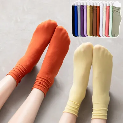 $2.19 • Buy Thin Socks Hosiery Solid Socks Women Socks Long Socks Fashion Colorful Summer  ❀