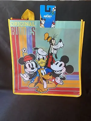 NWT Disney Mickey Mouse Original Buddies Reusable ShoppIng Tote Bag • $7.99