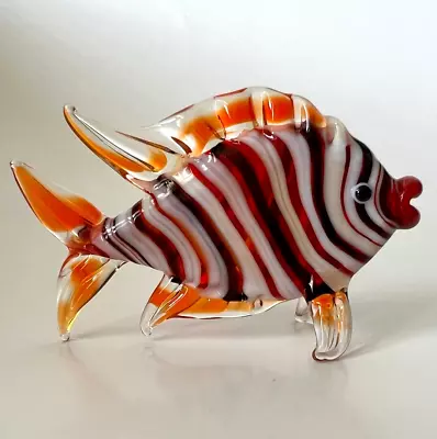 New Colors! Murano Glass Handcrafted Unique Lovely Fish Figurine Size 2 • $29.90