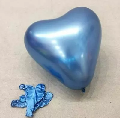 20 12  Metallic Shiny Love Heart Latex Balloon Anniversary Birthday Party Decor • $7.82