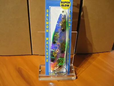 Moonshine Lures 4 1/2  Magnum Salmon Trolling Spoon / RV Series Bad Toad • $11.87