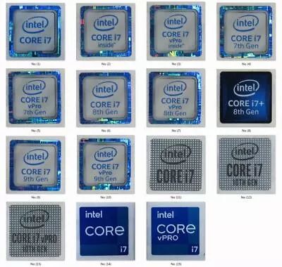 PC Notebook Sticker - Core I7 ( 6Gen 7Gen 8Gen 9Gen 10Gen 11Gen) #202207202303 • $2.22