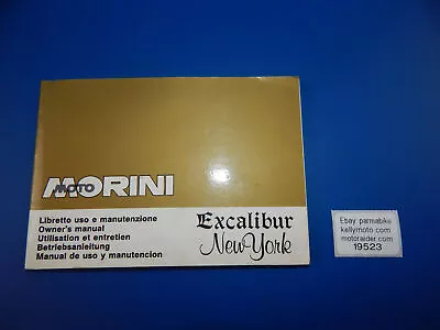 1989 Morini 350 501 Excalibur New York Manual Maintenance Book+wiring Diagram • $49