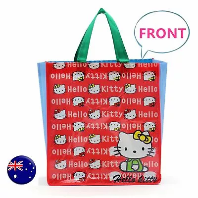 Girl Lady Hello Kitty Winnie School Light Non-woven Library Carry Shopping Bag • $7.50