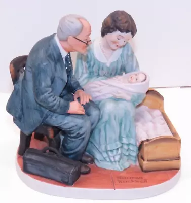 1981 Norman Rockwell  Cradle Of Love  Porcelain Figurine • $9.99