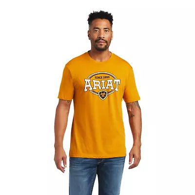 Ariat® Men's 93 Shield Yellow T-Shirt 10040880 • $19.97