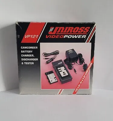 Uniross Video Power VP121 Universal Camcorder Battery Charger Discharger Boxed • £19.95