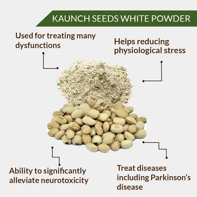 Kaunch Seeds White Powder – Kauch Beej Safed Powder – Mucuna Pruriens-herbs-pure • $14.90