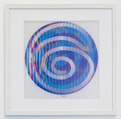 $1495 • Buy Yaacov Agam Agamograph On Paper Hand Signed & Numbered Custom Framed