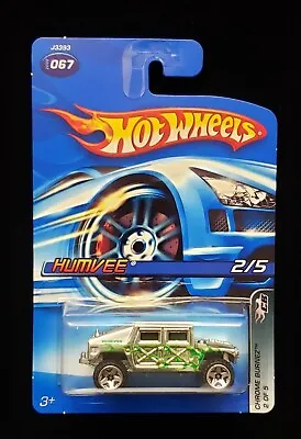 Hot Wheels Chrome Burnez Series Humvee #067 ** OS5SP WHEELS ** ZAMAC CHASSIS ** • $8.50