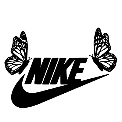 Nike  With Butterfly . Iron-on Transfer Great For Your Clothing • $7.99