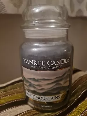 YANKEE CANDLE Large Jar Misty Mountains. 2018 Pour. 623g. 22oz 110-150 New VHTF. • £35.99