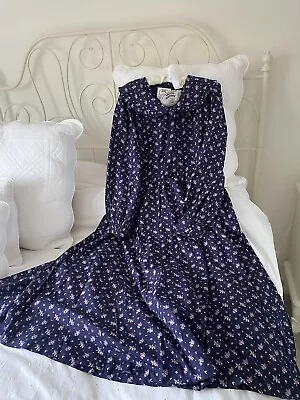 Laura Ashley For Joanie Ditsy Midi Dress All Pure Cotton Size 18 Amazing Quality • £130