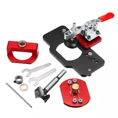 VEIKO Woodworking Hole Dril Guide Locator 35mm Hinge Boring Jig Door Hole Opener • $71.99