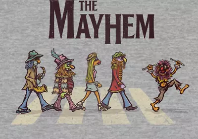 T-Shirt- NEW MENS NWT THE MAYHEM THE MUPPETS BEATLES • $23