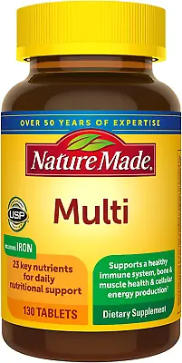 Nature Made Multi For Him Men's Multivitamin | 130 Tablets (4 Month Supply) • $13.65