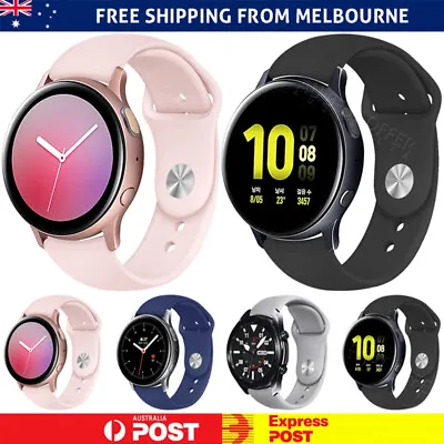 Galaxy Watch Active 2 44 40mm 42 Silicone Bracelet Sports Band Strap For Samsung • $4.45