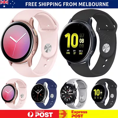 Galaxy Watch Active 2 44 40mm 42 Silicone Bracelet Sports Band Strap For Samsung • $3.99