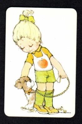 $3 • Buy SARAH KAY Swap Card - Cute Girl With Puppy On Leash (BLANK BACK)