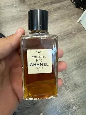 Vintage Chanel Paris 80°  No. 5 Eau De Toilette 8 Fl. Oz New Big Bottle 1970s • $99.99