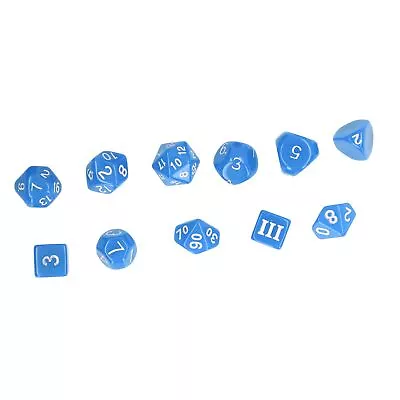 (Blue)Polyhedral Dice Set Spherical Game Dice Set D3 To D100 Portable Smooth Gso • $25.23