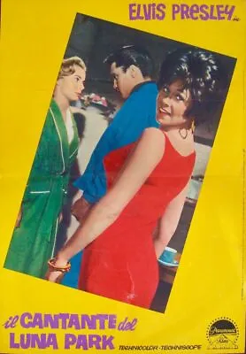 ROUSTABOUT ELVIS PRESLEY Italian Fotobusta Movie Poster 3 1964 • $150