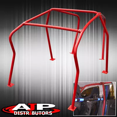 Bolt On 6 Point Interior Racing Roll Cage Bar Red For 1999-2005 VW Golf GTI MK4 • $794.99