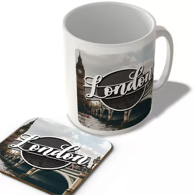 London Day Landscape - England - Mug And Coaster Set • £12.99