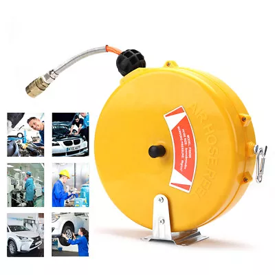 Mini Auto Retractable Air Hose Reel Rewind Compressor Wall Mountable Air Line • $107.73