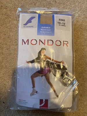 £4.50 • Buy Mondor Ice Skating Tights Girls Age 10-12 Caramel