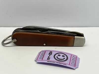 $18 • Buy Vintage Camillus NEW YORK USA 2 Blade Electrician Lineman Pocket Knife #4682