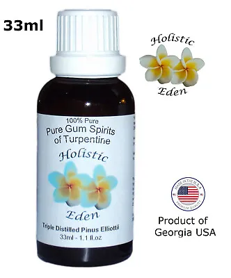33ml 100% Pure Gum Spirits Of Turpentine Distilled Pine Rosin Pinus Elliottii • $19.90