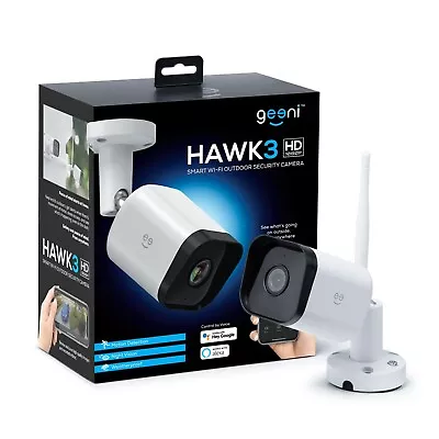 Geeni Hawk 3 1080p Outdoor Wi-Fi  Camera With Alexa & Google Voice Control • $37.95