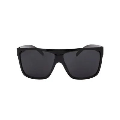 MENS Black Flat Top OG Motorcycle Style Sunglass New Super Dark Lens Sunglasses • $8.95