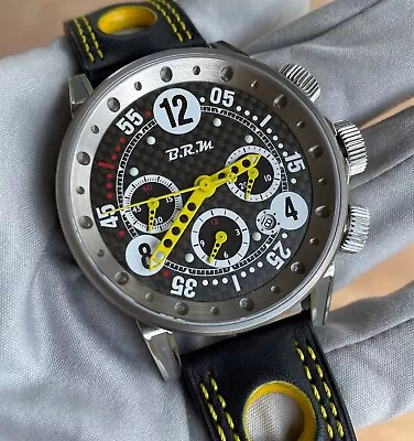 BRM V12-44 Chrono Bernard Richards Yellow - Box Papers • $2699