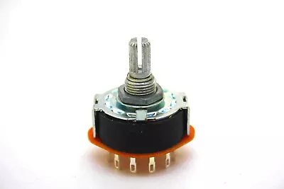 Alpha Rotary Switch 2 Pole 6 Positions 17mm Knurled Shaft For Varitone Filter • $9.88