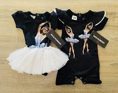 Rock Your Baby Ballerina Set Size 0-3 Months BNWT • $30