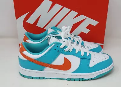 Nike Dunk Low 'Miami Dolphins' DV0833-102 Size 9.5 • $105