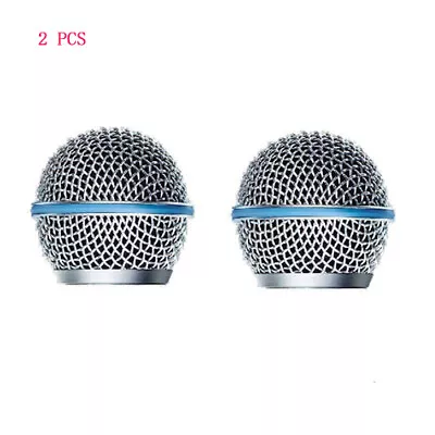 2PCS Replacement Ball Head Mesh Microphone Grille For Shure BETA58 SM58 • $13.50